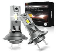 Pulilang H7 LED Headlight Bulbs 22000LM, 2025 New Canbus Anti-error 500% Brighter 12V 6500K LED H7 Headlights for Car High or Low Beam Lights, 2PCS