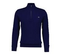 Pull 1/2 Zip Cable Knit Gant Bleu L