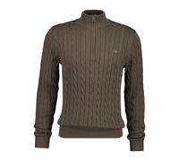 Pull 1/2 Zip Cable Knit Gant Marron S