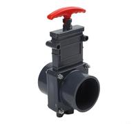 Pull-Action RV Sewer Gate Valve With Leak-Proof Cap And Four-Prong Bayonet Mount For DN25 DN32 DN40 DN50 Drain Systems(63mm)