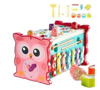 Pull Along Car Xylophone Kids Percussion Instruments Early Educational Toy Fishing Matching Game Educational Gift Xylophone