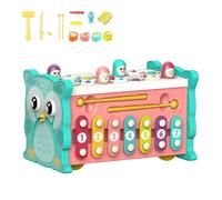 Pull Along Car Xylophone Kids Percussion Instruments Early Educational Toy Fishing Toy Matching Game Educational Baby Musical