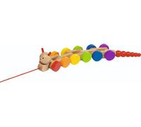 Pull Along Toy Caterpillar Nila Goki Brown 1 Pack