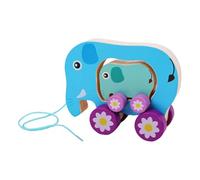 Pull Along Toy with String, Creative Grab, Pull & Walk Toy, Early Development for Role Play, Holidays, Birthdays, Elephant