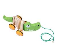 Pull Along Walking Toys Birthday Gift Push and Pull Toy for 1 2 3 4 Years Old Crocodile