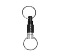 Pull Apart Keychain Quick Releases Separate Keyrings Two Split Rings Metal Detachable Keychain Quick Detachable
