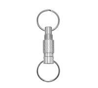 Pull Apart Keychain Quick Releases Separate Keyrings Two Split Rings Metal Detachable Keychain Quick Detachable
