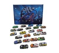 Pull-Back Car Christmas Advent Calendar 2025, 24 Pcs Countdown Metal Racing Car Toys Gift for Racing Car Enthusiasts, Ideal as Party Gifts for Kids, Boys, Girls and Classroom Xmas Gift (1 PC)