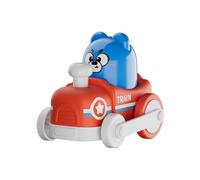 Pull Back Car - Press to Go Bear Vehicle Educational Games - Interactive Push Play Vehicle Toys | for Kids Girls Home Travel Preschool Homeschool Birthday Christmas Childrens Day