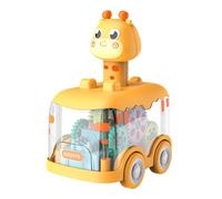 Pull Back Car, Pull Back Car, Friction Powered Transparent Body Interactive Play Lightweight Design Skill Development Battery Free, Push and Go Toy Trucks, for Kids for Home, Girls, Kids
