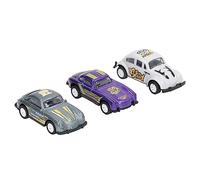 Pull Back Car Toy Set of 3 Durable Lifelike Vehicles with High Simulation for Kids Age 3 and Up Made of Zinc Alloy and ABS