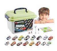 Pull Back Race Cars - Alloy STEM Model Car Stocking Stuffers Durable Die-Cast Vehicles Inertia Simulation Educational Physics Learning Metal Body Fast Speed No Battery Needed