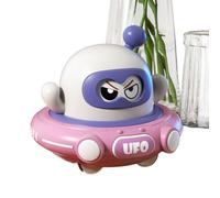 Pull Back Saucer | Cartoon Space Saucer Pull Back Toy - Change Face Educational Games for Kids Boys Toddler Preschool Birthday Yard Bedroom Floor Playground Patio Backyard