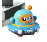 Pull Back Saucer, Cute Pull Back Spaceship Inertial Toy for Kids, Change Face Educational Games for Kids Boys Toddler Preschool Birthday Yard Bedroom Floor Playground Patio Backyard