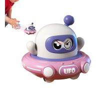 Pull Back Saucer Toy | Cartoon Space Saucer Bouncing Kids Toys - Outdoor Activities Change Face for Toddler Kids Girls Preschool Birthday Indoor Garden Living Room Patio Yard Playground