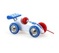 Pull-behind racing car White one size