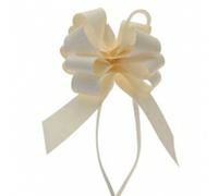 Pull Bows - 10 Ivory pull bows - great for pew bows, cars and gift wrapping