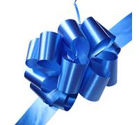 Pull Bows Blue Decorative Ribbon Bows for Gift Wrapping Presents Box 50mm Butterfly Knot Flowers Bouquet Gift Basket Bow Birthday Wedding Valentine Crafts Bows 5 Pieces