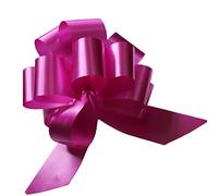Pull Bows Hot-Pink Decorative Ribbon Bows for Gift Wrapping Presents Box 50mm Butterfly Knot Flowers Bouquet Gift Basket Bow Birthday Wedding Valentine Crafts Bows 10 Pieces