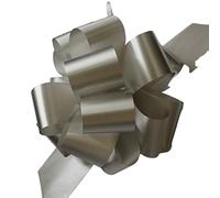 Pull Bows Silver Decorative Ribbon Bows for Gift Wrapping Presents Box 50mm Butterfly Knot Flowers Bouquet Gift Basket Bow Birthday Wedding Valentine Crafts Bows 5 Pieces
