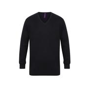 Pull col V Henbury Bleu L