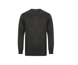 Pull col V Henbury Gris S