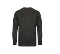 Pull col V Henbury Gris XS