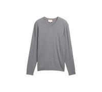 Pull col V Tom Tailor Gris 2XL