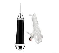 Pull cord switch for ceiling fan and bathroom lighting with 150cm nylon rope and ergonomic aluminum handle to provide stable and quiet use (Black)
