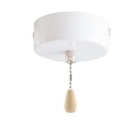 Pull Cord Switch White Plastic Top Mount, for IDEAL for Bathroom with Light and Pull crafted from Plastic seamlessly blending with contemporary designs
