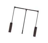 Pull Down Closet Rod,Aluminum Alloy Cushioned Rod,Adjustable Clothes Rail,for Store Wardrobes,Saves Space(Color 3,Width 450-510mm)