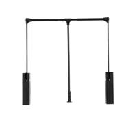 Pull Down Closet Rod,Damping Buffer Wardrobe Lifting Clothes Rail,Two-way Buffering Closet Lift,for Hanging Clothes for Most Wardrobes(Color 3,550-660mm)