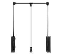 Pull Down Closet Rod Rail, Wardrobe Hanger, Adjustable 21.6"- 49.2"Heavy Duty Closet Pull Down Rods Hanger for Hanging Clothes Wardrobe Lift Rail Organizer Storage (Size : 700-930 MM)