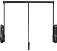 Pull Down Closet Rod Wardrobe Lift Pull Down Closet Rod, Aluminum Adjustable 51-120cm, Heavy Duty Closet Pull Down Hanger, For Hanging Clothes Wardrobe Lift Rail Organizer Storage System(A,65-85CM(2