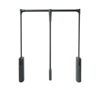 Pull Down Closet Rod,Wardrobe Lift with Aluminium Rod,Two-way Buffering Closet Lift for Hanging Clothes(Applicable Width: 19.68"-41.33")(Color 3,500-700mm)