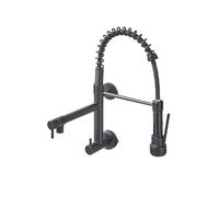 Pull Down den Kitchen Faucet, Ch Single Lever High Pressure Sink Tap with Spray Head, Modern Bathroom & Kitchen Mixer for Easy Cold Water Control