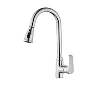 Pull Down Kitchen Faucet 24 Inch Auto Retractable 3 Spray Modes Modern Design in Silver Gun Gray Black Versatile Sink Faucet for Easy Cleaning and Cooking