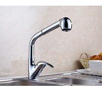 Pull Down Kitchen Faucet Black Polished Luxury Sink Mixer Tap Rotatable Deck-Mounted Elegant Auspicious Clouds Design for Modern Kitchens