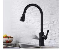 Pull Down Kitchen Faucet Single Handle Swivel Single Hole Mixer Tap Modern Design Easy Install Water Saving Chrome Finish Perfect for Home & Commercial Use