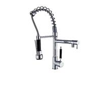 Pull-Down Kitchen Faucet with Design, Swivel Spout, Ship Sink Mixer, Easy Installation Hot & Cold Water Tap (Chrome Finish)