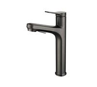 Pull-Down Kitchen Faucet with Dual Mode Sprayer Hot & Cold Mixer Tap Retractable Sink Faucet with Lever Handle Modern Design for Easy Cleaning and Versatile Use.