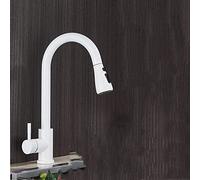 Pull Down Kitchen Faucet with Hot & Cold Water Chrome Mixer Tap for Bathroom & Kitchen Single Size Modern Design Easy Installation & Stylish
