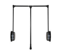 Pull Down Lifting Closet Rod,Damping Buffer Clothes Rail,Side Mounted Wardrobe Rod,Ergonomic Handle for Most Wardrobes,Load Bearing 44lbs