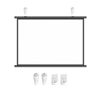 Pull Down Projector Screen, 30", 40", 50", 60", 72" Manual Pull Down Projector Screen, Video Screen(0.16875,72")