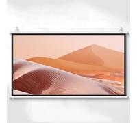 Pull Down Projector Screen, Manual Pull Down Projection Screen,White HD Pull Down Projector Screen,Wall & Ceiling Mount Projection Screen(0.16875,50")