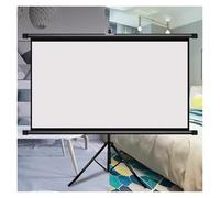 Pull Down Projector Screen With Stand, Portable and Easy to Assemble for Indoor Outdoor Educational Business Presentations