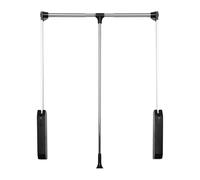 Pull Down The Closet Rod， Lift Storage System, Closet Hanger Rod for Hanging Clothes, Space-saving Coat Rack, Adjustable Width(Backpack style,S)