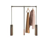 Pull Down Wardrobe Rail, Adjustable Telescopic Lift Hanging Rod With Hydraulic Buffer,for Cupboard Cloakroom(Color 1,W-864-1064mm)