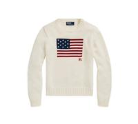 Pull Drapeau- female- Polo Ralph Lauren- Round-neck Knitwear- Beige- M- Knitwear M