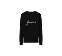 Pull Georgia with Logo and Round Neck Women's Guess Noir S